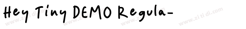 Hey Tiny DEMO Regula字体转换